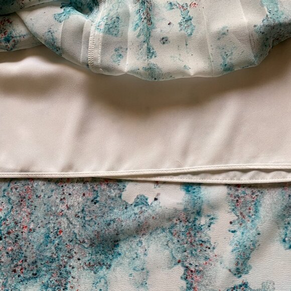 Mossimo Lightweight Polyester Floral Print Lined Pleated Maxi Skirt - Picture 8 of 11